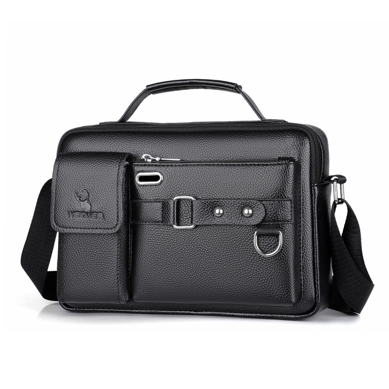 Leatherwork Letters - Brand Men Shoulder Bag Pu Leather