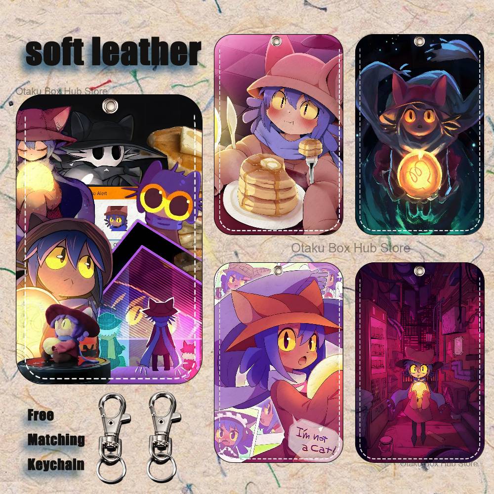 Leather Work Leather - Anime N-Niko O-OneshotS Holder Keychain For