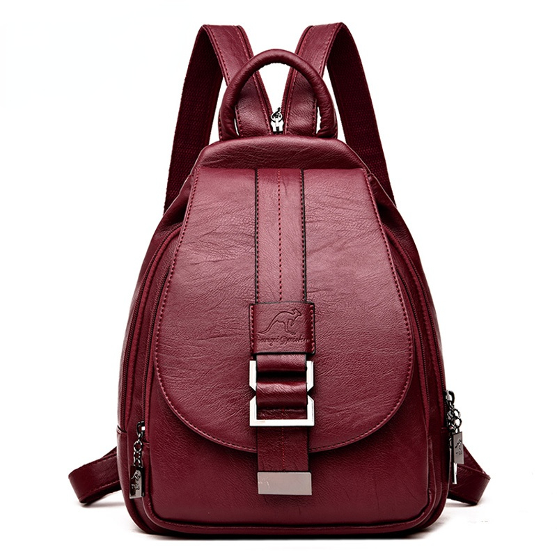 Leatherwork Letters - Designer Backpacks Women Leather Backpacks Female
