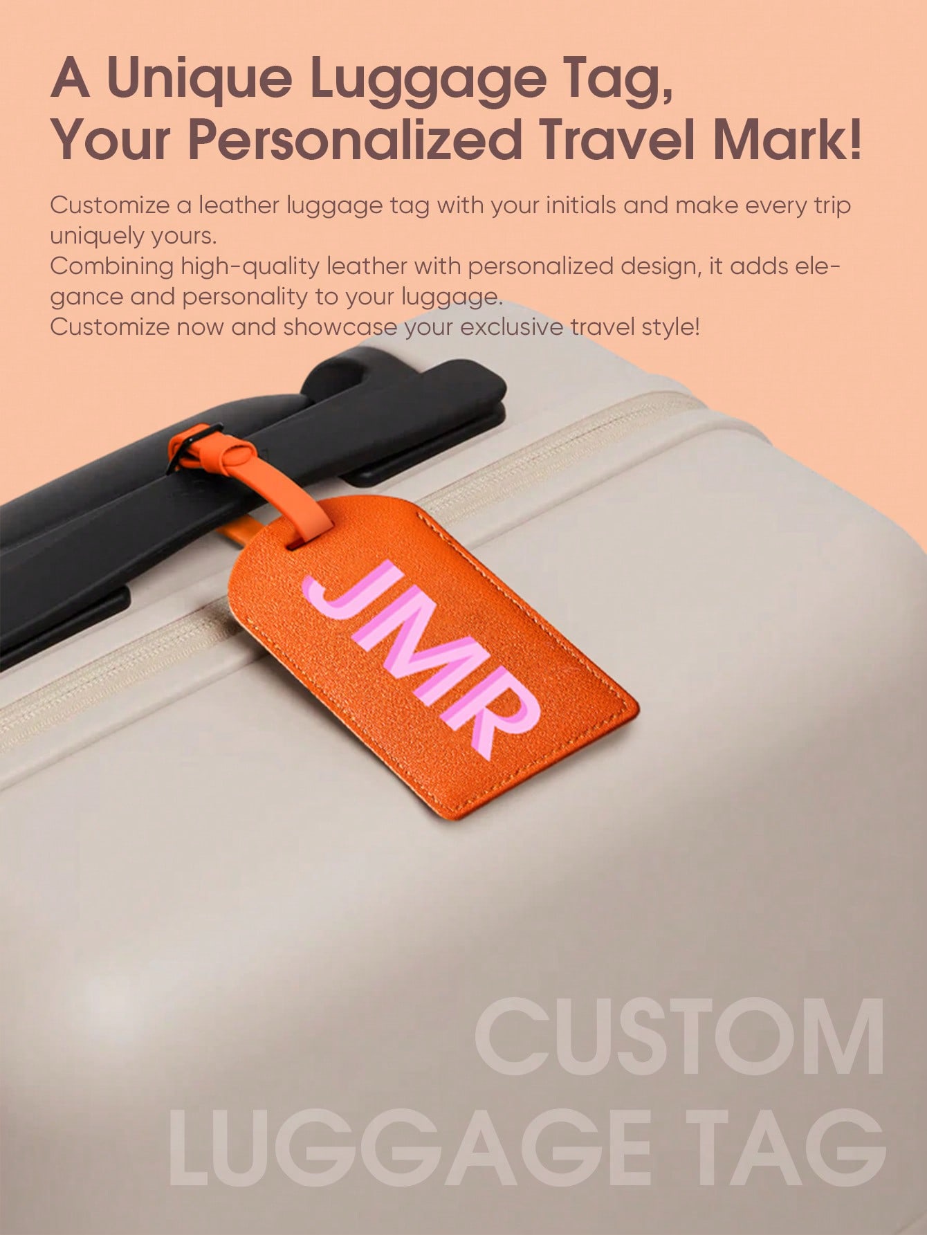 Personalized Initial Luggage T - Leatherwork Letters 评论和价格
