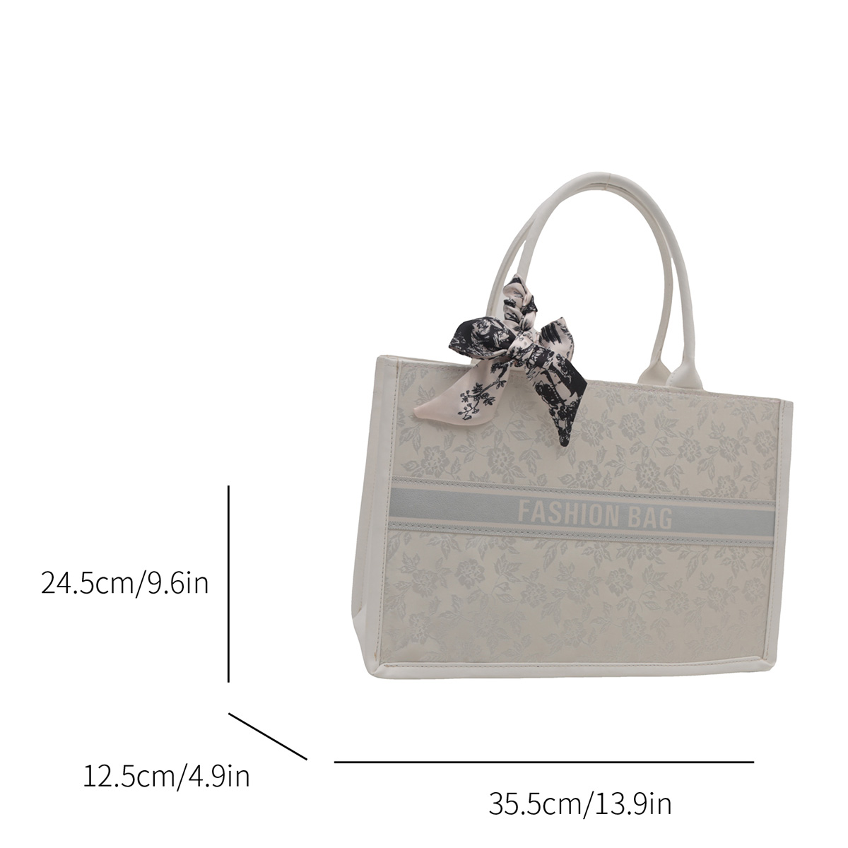 Luxury Elegant Women Tote Bag  - Leatherwork Letters 评论和价格