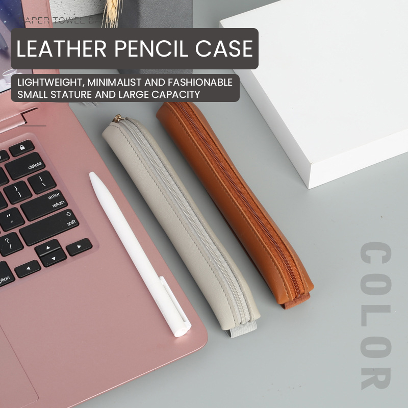 Pu Leather Pen Holder Zippered - Leatherwork Books 评论和价格