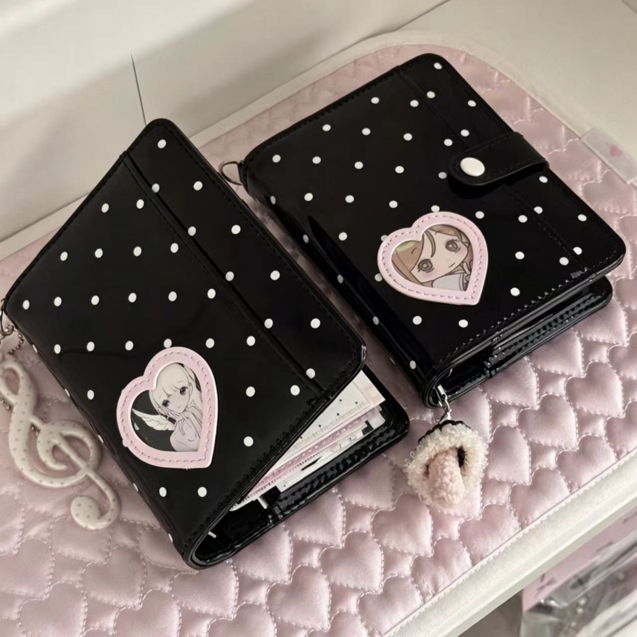 Korean Style Polka Dot Heart M - Leatherwork Books 评论和价格