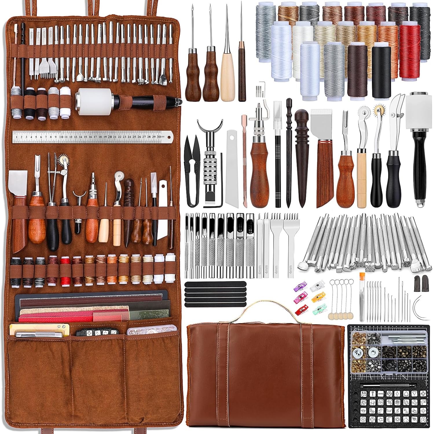 Leather Tooling Kit Leather Cr - Leather Work Leather 评论和价格