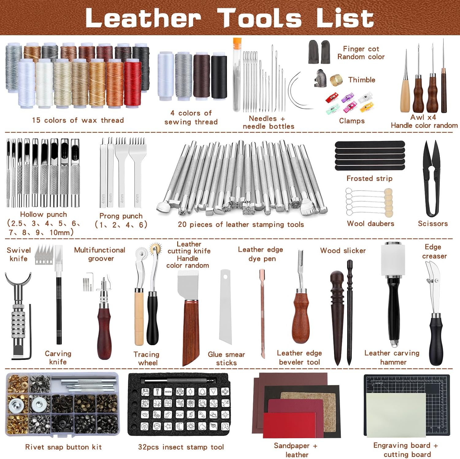 Leather Tooling Kit Leather Cr - Leather Work Leather 评论和价格