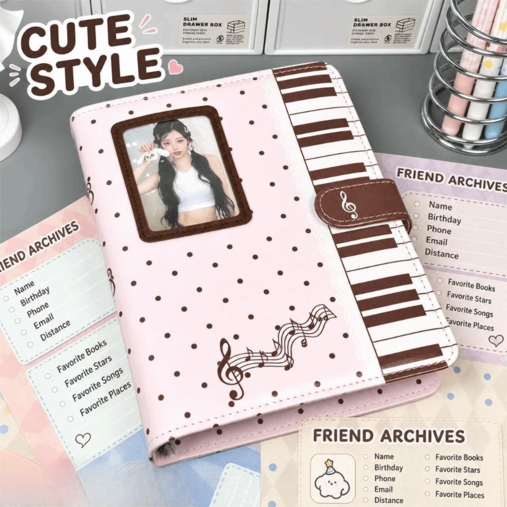 Ins Polka Dot Piano Binder Not - Leatherwork Books 评论和价格