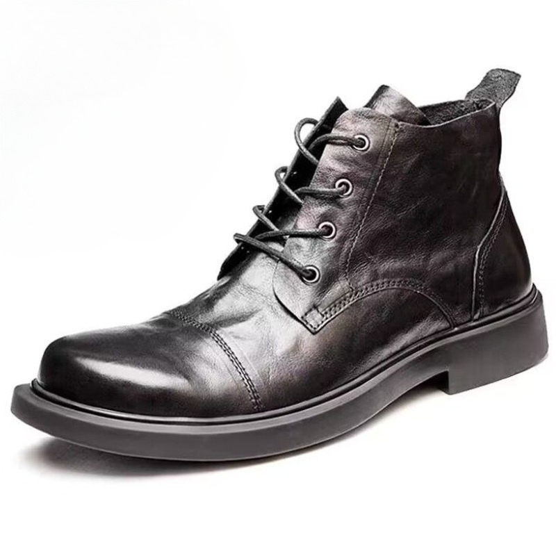 Men Chelsea Boots Autumn Winte - Leather Work Boots 评论和价格