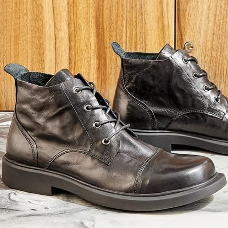 Men Chelsea Boots Autumn Winte - Leather Work Boots 评论和价格