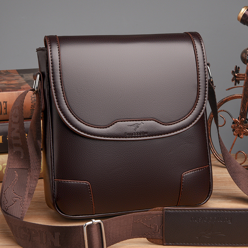 Luxury Brand Men Leather Shoul - Leatherwork Letters 评论和价格