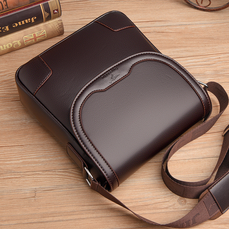 Luxury Brand Men Leather Shoul - Leatherwork Letters 评论和价格