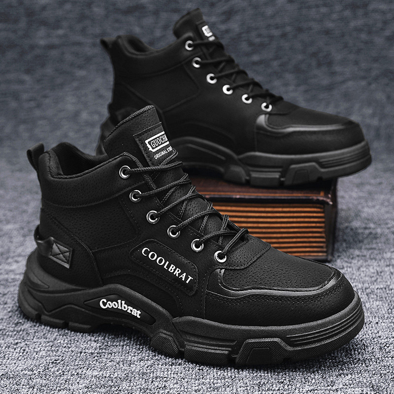 Men‘s Casual Sneakers High Qua - Leatherwork Letters 评论和价格